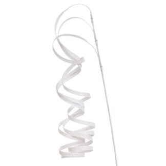 Λευκό Glitter Twisted Κλαδί 114εκ Λευκό Glitter Twisted Κλαδί 114εκ