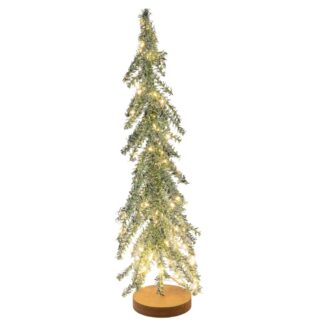 Glitter Λαδί Φωτιζόμενο Δέντρο Με 80 LED Σε Glitter Ασημί Βάση 11×50εκ (Μπαταρία) Glitter Λαδί Φωτιζόμενο Δέντρο Με 80 LED Σε Glitter Ασημί Βάση 11×50εκ (Μπαταρία)