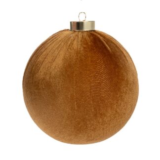 Χρυσή-Μπρονζέ Βελούδινη Μπάλα 20 εκ
