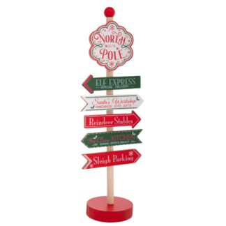 Ξύλινη Ταμπέλα North Pole 12×8.5×27.5εκ. Ξύλινη Ταμπέλα North Pole 12×8.5×27.5εκ.