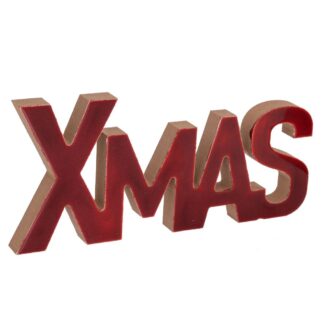 Ξύλινο Κόκκινο Xmas 21×1.5×9.5εκ.