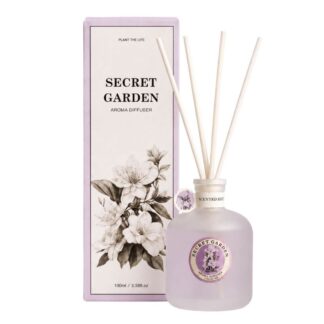 Λιλά Αρωματικό Diffuser 100ml Secret Garden 7.5×7.5×22 (2 τμχ)