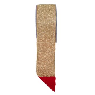 Κορδέλα Alumin Με Βελούδο 6,7cm×4,5mχρυσο-Κόκκινο