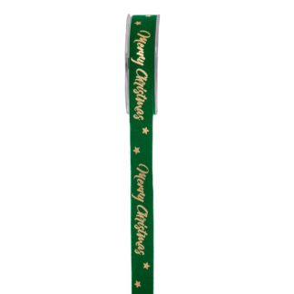 Κορδέλα Velvet Greetings 2.3cm×9m Πράσινο-Χρυσό Κορδέλα Velvet Greetings 2.3cm×9m Πράσινο-Χρυσό
