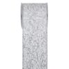 Κορδέλα Μεταλ. Λαβύρινθος 10cm×4.5m Λευκό-Ασημί