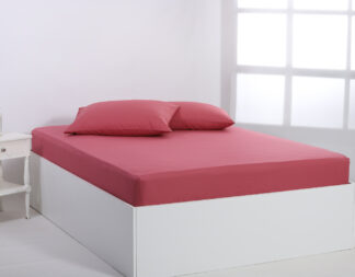 Βαμβακερό σεντόνι essentials (105cm x 200cm + 35cm) baroque rose Βαμβακερό σεντόνι essentials (105cm x 200cm + 35cm) baroque rose