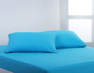 Βαμβακερό σετ μαξιλαροθήκες essentials (52cm x 72cm) river blue