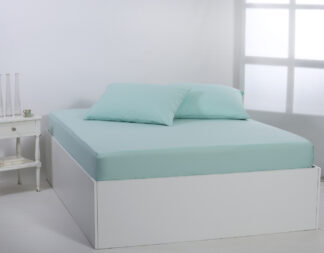 Βαμβακερό σεντόνι essentials (245cm x 267cm) misty jade Βαμβακερό σεντόνι essentials (245cm x 267cm) misty jade