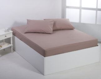 Βαμβακερό σεντόνι essentials (105cm x 200cm + 35cm) mashroom Βαμβακερό σεντόνι essentials (105cm x 200cm + 35cm) mashroom