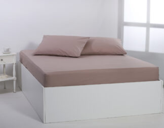 Βαμβακερό σεντόνι essentials (165cm x 200cm + 35cm) mashroom Βαμβακερό σεντόνι essentials (165cm x 200cm + 35cm) mashroom