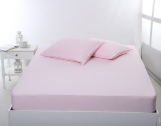 Σεντόνι με λάστιχο jersey (160cm x 200cm + 35cm) pink