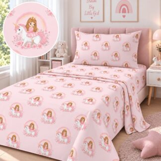 Παιδικά Σετ Σεντόνια Μονά Ballerines Pink 170×260 Παιδικά Σετ Σεντόνια Μονά Ballerines Pink 170×260
