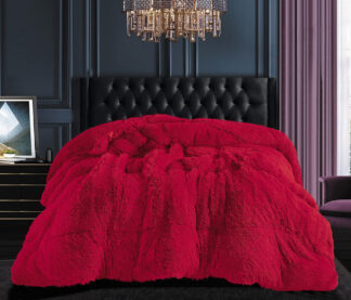Κουβερτοπάπλωμα μαλλιαρό (170cm x 220cm) red Κουβερτοπάπλωμα μαλλιαρό (170cm x 220cm) red