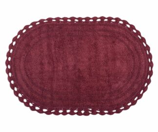 Πατάκι Oval (60cm x 100cm) Burgundy