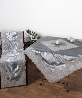 Τραπεζοκαρέ (135cm x 135cm) YL169-14B Velvet γκρι Τραπεζοκαρέ (135cm x 135cm) YL169-14B Velvet γκρι