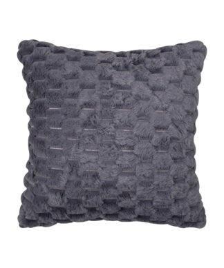 Γούνινη διακοσμητική μαξιλαροθήκη mink (45cm x 45cm) γκρί Γούνινη διακοσμητική μαξιλαροθήκη mink (45cm x 45cm) γκρί