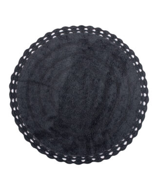 Πατάκι στρογγυλό (70cm) ανθρακί