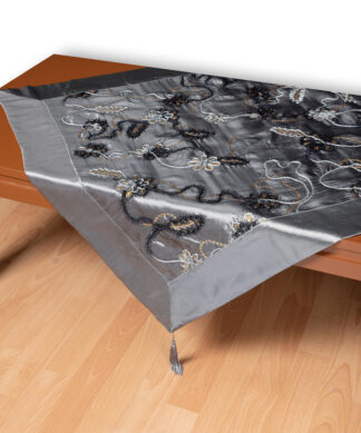 Σατέν τραπεζοκαρέ A11 (120cm x 120cm) γκρί