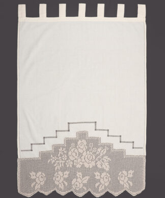 Κουρτίνα BG11 πλεκτό (110cm x 150cm) ecru με τιράντες Κουρτίνα BG11 πλεκτό (110cm x 150cm) ecru με τιράντες