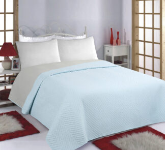 Κουβερλί σετ (220cm x 240cm) Bones sky blue/ grey Κουβερλί σετ (220cm x 240cm) Bones sky blue/ grey