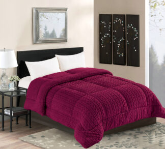 Κουβερτοπάπλωμα braid (240cm x 260cm) μπορντώ Κουβερτοπάπλωμα braid (240cm x 260cm) μπορντώ