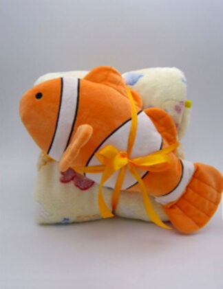 Βεβέ Flannel κουβερτάκι (120cm x 190cm) clownfish