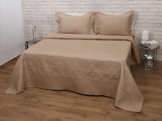 Σετ Κουβερτώριο Ημίδιπλο 160x240 Olivia Beige Σετ Κουβερτώριο Ημίδιπλο 160x240 Olivia Beige