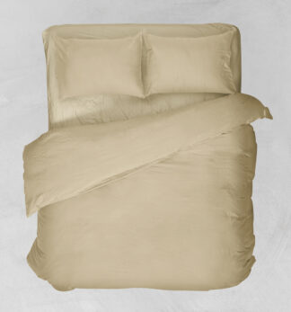 Σεντόνι Με Λάστιχο 100x200+25 Μονό Basic Μπεζ Ανοιχτό