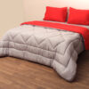 Πάπλωμα Δίχρωμο Μονό 160×240 Microfiber Γκρι/Κόκκινο Πάπλωμα Δίχρωμο Μονό 160×240 Microfiber Γκρι/Κόκκινο