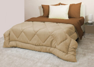 Πάπλωμα Δίχρωμο Μονό 160x240 Microfiber Μπεζ/Καφέ Πάπλωμα Δίχρωμο Μονό 160x240 Microfiber Μπεζ/Καφέ
