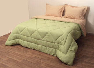 Πάπλωμα Δίχρωμο Μονό 160x240 Microfiber Πράσινο/Μπεζ Πάπλωμα Δίχρωμο Μονό 160x240 Microfiber Πράσινο/Μπεζ