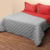 Κουβερτώριο Δίχρωμο Μονό 160×240 Microfiber Γκρι/Κόκκινο Κουβερτώριο Δίχρωμο Μονό 160×240 Microfiber Γκρι/Κόκκινο