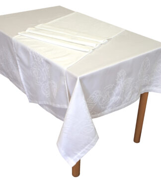 Τραπεζομάντηλο 165x260 2410 2 White Τραπεζομάντηλο 165x260 2410 2 White
