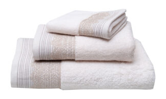 Πετσέτα 30x50 Karla 3 Ivory Πετσέτα 30x50 Karla 3 Ivory
