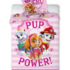 Σετ Παπλωματοθήκη 2 Όψεων Κούνιας 100×135 Paw Patrol 61 Ροζ