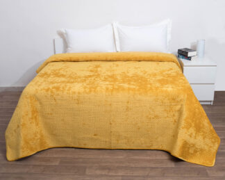 Κουβερτώριο Velvet Υπέρδιπλο 220x240 Verona Mustard Κουβερτώριο Velvet Υπέρδιπλο 220x240 Verona Mustard