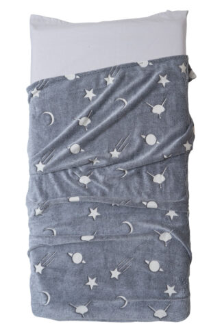 Κουβέρτα Φωσφοριζέ Flannel Fleece Κούνιας 100×150 Αρίωνας Γκρι Κουβέρτα Φωσφοριζέ Flannel Fleece Κούνιας 100×150 Αρίωνας Γκρι