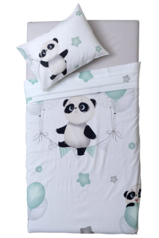 Σετ Παπλωματοθήκη Κούνιας 120×160 Panda Σετ Παπλωματοθήκη Κούνιας 120×160 Panda