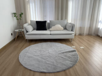 Χαλί Ροτόντα Φ160 Γουνάκι Felicity Silver Grey Χαλί Ροτόντα Φ160 Γουνάκι Felicity Silver Grey