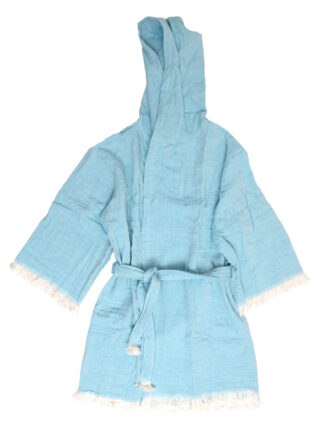 Μπουρνούζι Μουσελίνα Small/Medium Adelina 1 Blue