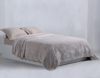 Fleece (220cm x 240cm) χωρίς sherpa Μπέζ Fleece (220cm x 240cm) χωρίς sherpa Μπέζ