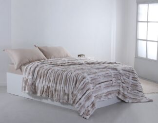 Flannel Κουβέρτα 014 (160cm x 240cm) Μπεζ Flannel Κουβέρτα 014 (160cm x 240cm) Μπεζ