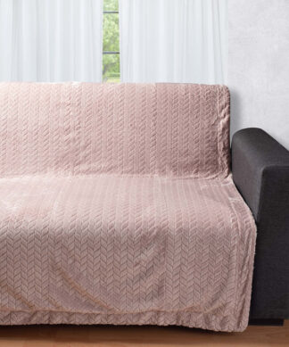 Διακοσμητικό fleece ριχτάρι με sherpa (150cm x 200cm) λιλά Διακοσμητικό fleece ριχτάρι με sherpa (150cm x 200cm) λιλά