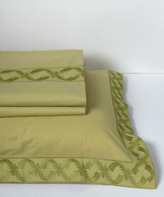 Σεντόνια βαμβακερά (230cm x 250cm 2x 50cm x 70cm) M110 πράσινο