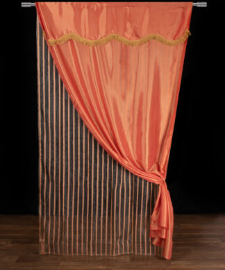 Κουρτίνα maria (150cm x 280cm) με τούνελ πορτοκαλί Κουρτίνα maria (150cm x 280cm) με τούνελ πορτοκαλί