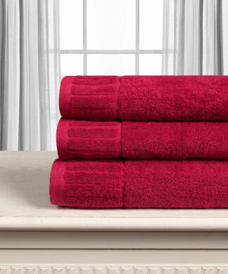 Βαμβακερή πετσέτα Μελωδία 600gsm (50cm x 100cm) crimson Βαμβακερή πετσέτα Μελωδία 600gsm (50cm x 100cm) crimson