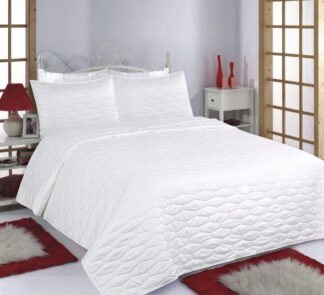 Κουβερλί σετ (220cm x 240cm + 2 x 50cm x 70cm) Ruby Microsatin ivory Κουβερλί σετ (220cm x 240cm + 2 x 50cm x 70cm) Ruby Microsatin ivory