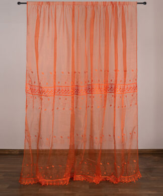 Κουρτίνα MK15 (280cm x 300cm) με τρέσα πορτοκαλί Κουρτίνα MK15 (280cm x 300cm) με τρέσα πορτοκαλί