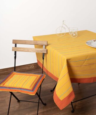 Τραπεζομάντηλα (140cm x 180cm) moda κίτρινο ριγέ φάσα Τραπεζομάντηλα (140cm x 180cm) moda κίτρινο ριγέ φάσα