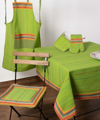 Τραπεζομάντηλα (140cm x 240cm) moda ριγέ πράσινο Τραπεζομάντηλα (140cm x 240cm) moda ριγέ πράσινο